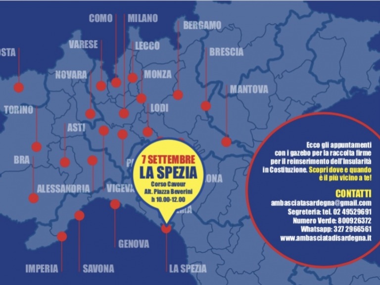 La Spezia: continua la raccolta firme per l'Insularità in Costituzione